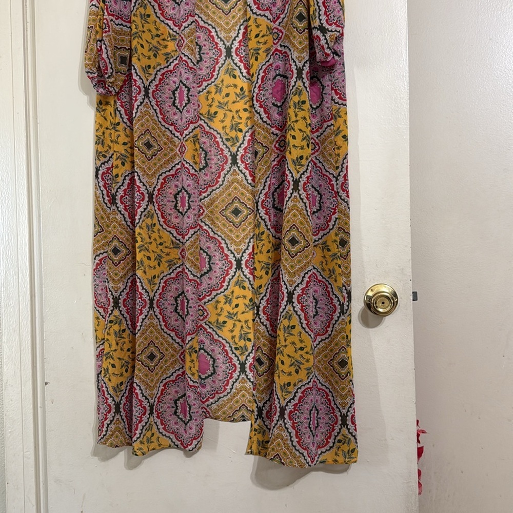 RusttyDustty Multicolor Geometric Patterned Maxi Duster - Picture 4 of 5